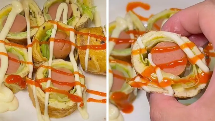 Cách Làm Trứng Cuộn Xuc Xich