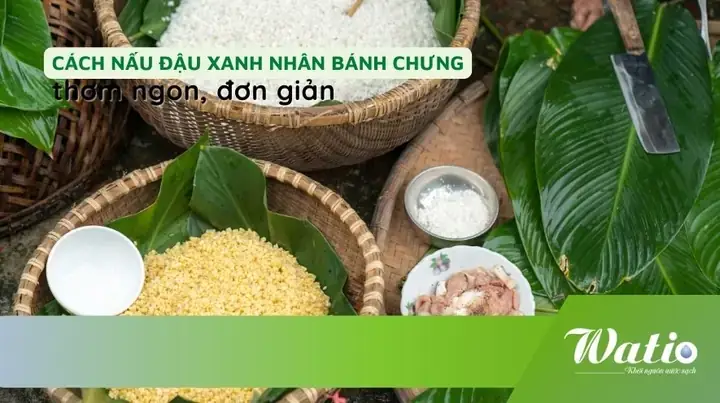 Cách Nấu Đậu Xanh Làm Nhân Bánh Chưng
