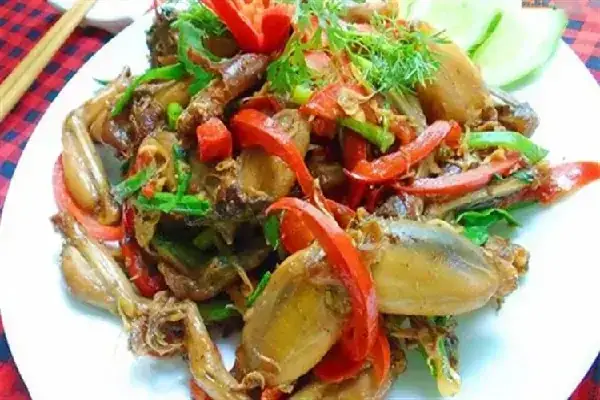 Cách Nấu Ếch Xào Sa Tế