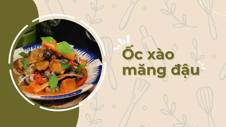 Cách Nấu Ốc Xào Đậu