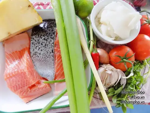 Cách Nấu Riêu Cá Hồi
