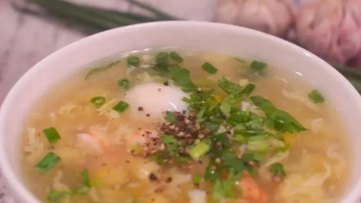 Cách Nấu Súp Tôm Bắp