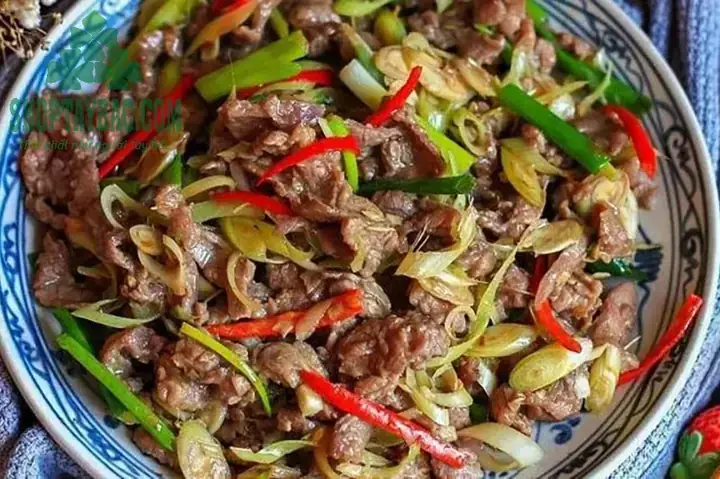 Cách Nấu Thịt Ngựa Xào Sả Ớt