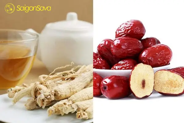 Cách Nấu Trà Nhân Sâm Táo Đỏ