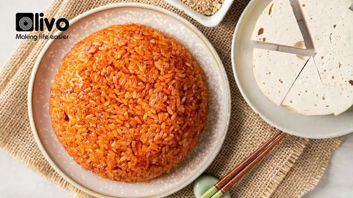 Cách Nấu Xôi Gấc Bằng Lò Vi Sóng