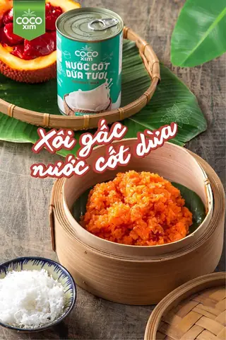 Cách Nấu Xôi Nước Dừa Tươi