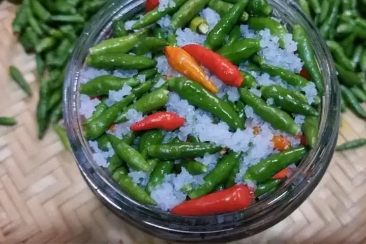 Cách Ngâm Ớt Xanh Với Nước Muối