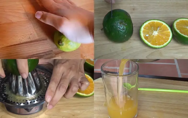 Cách Pha Nước Cam Ngon