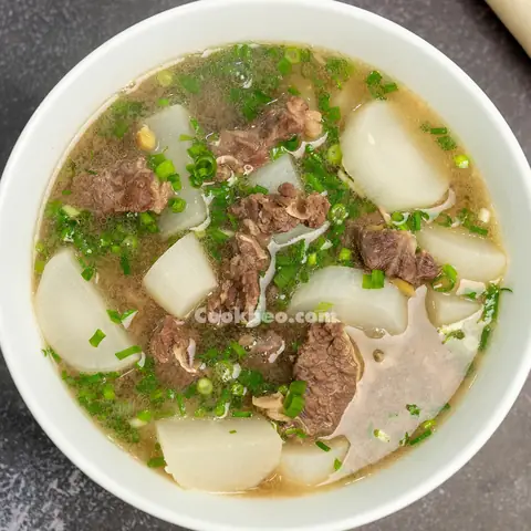 Canh Củ Cải Thịt Bò