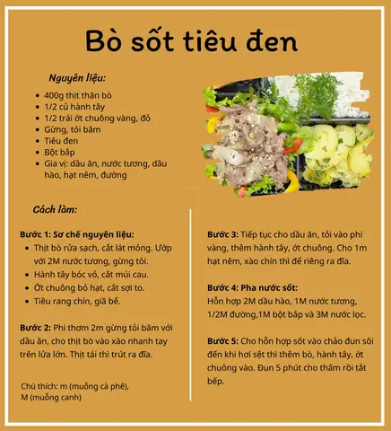 Công Thức Sốt Tiêu Đen