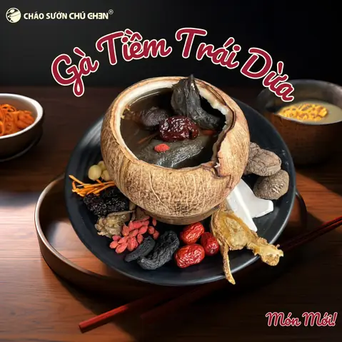 Gà Ác Tiềm Trái Dừa