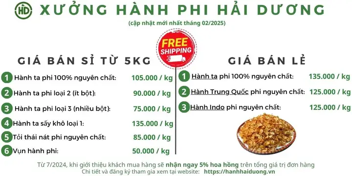 Hành Phi Bao Nhiêu 1kg