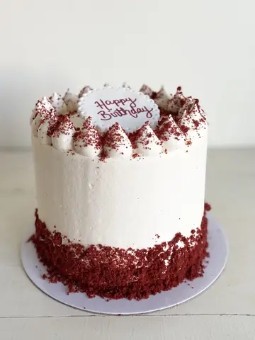 Happy Birthday Red Velvet Cake