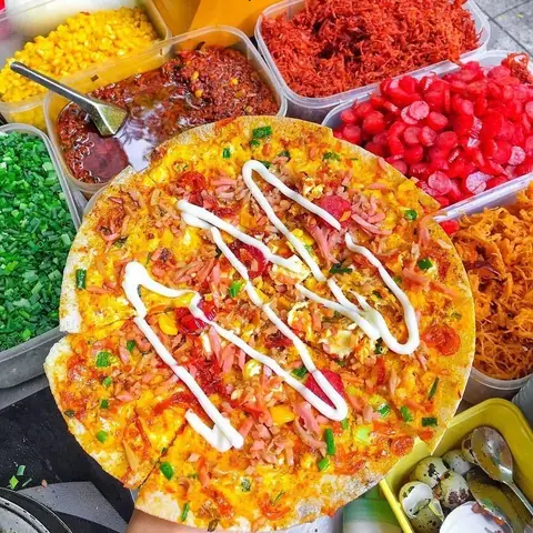 Hình Ảnh Bánh Tráng Nướng Đà Lạt