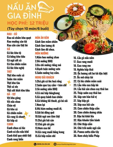 Học Cách Nấu Ăn Gia Đình