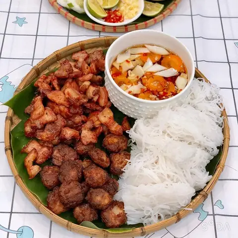 Làm Bún Chả Bằng Nồi Chiên Không Dầu