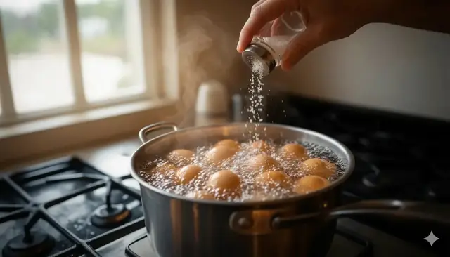 Luộc Trứng Không Bị Dính Vỏ