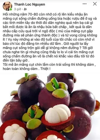 Măng Cụt Sống Chấm Đường