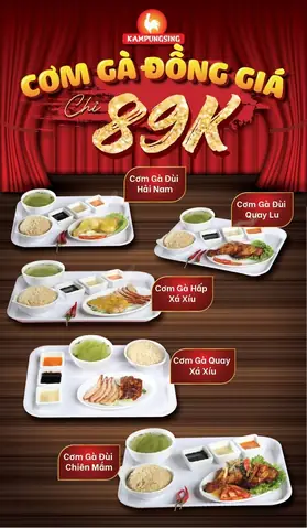 Menu Cơm Gà Hải Nam