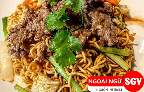 Mì Xào Bò Tiếng Anh