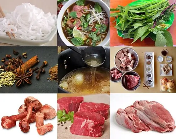Nguyên Liệu Làm Phở Bò