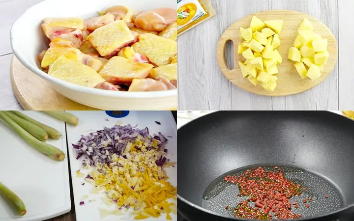 Nguyên Liệu Nấu Cà Ri