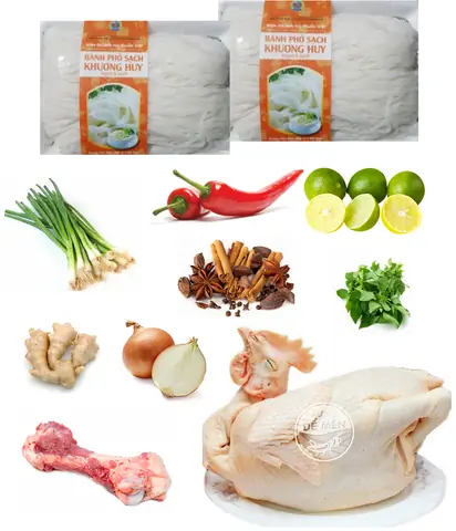 Nguyên Liệu Nấu Phở Gà