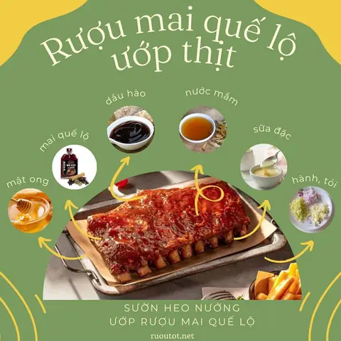 Rượu Mai Quế Lộ Ướp Thịt