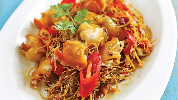 Sò Lông Xào Sả Ớt
