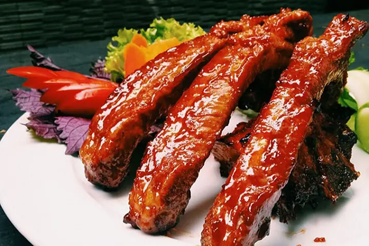 Sườn Nướng Mật Ong Bằng Nồi Chiên Không Dầu