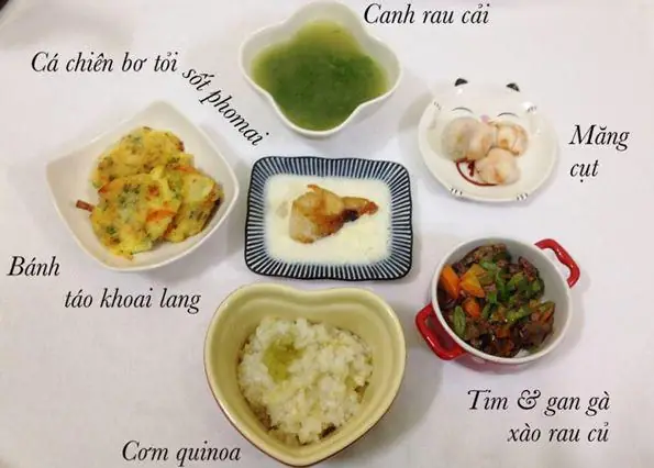 Thực Đơn Cho Bé 1 Tuổi Ăn Cơm