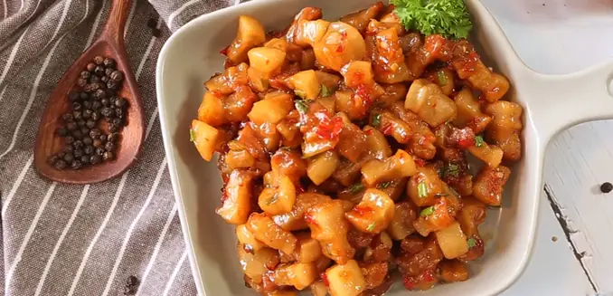 Tóp Mỡ Rim Chua Ngọt