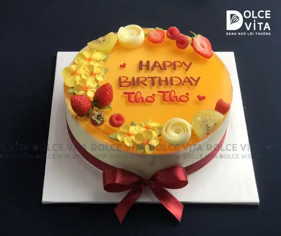 Trang Trí Bánh Mousse Chanh Dây