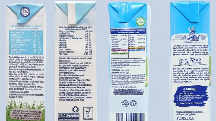 220ml Sữa Tươi Không Đường Bao Nhiêu Calo