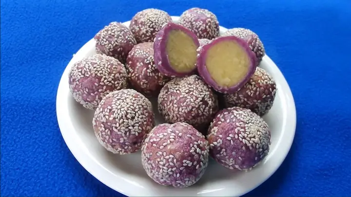 Bánh Khoai Lang Tím Nhân Đậu Xanh