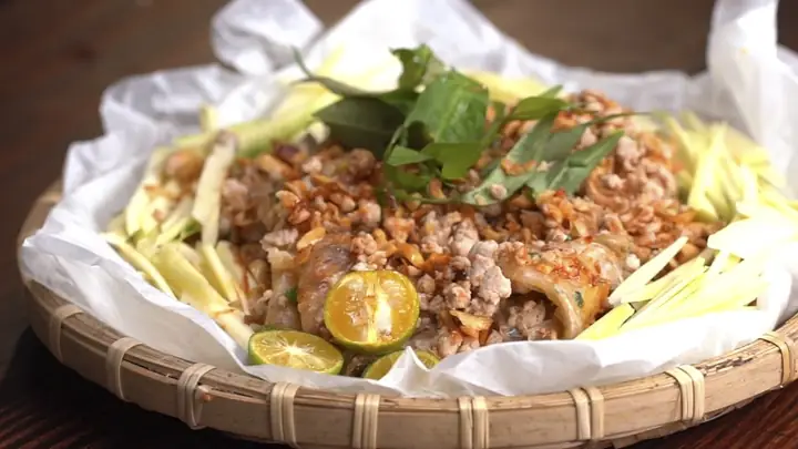 Bánh Tráng Thịt Bằm Mỡ Hành