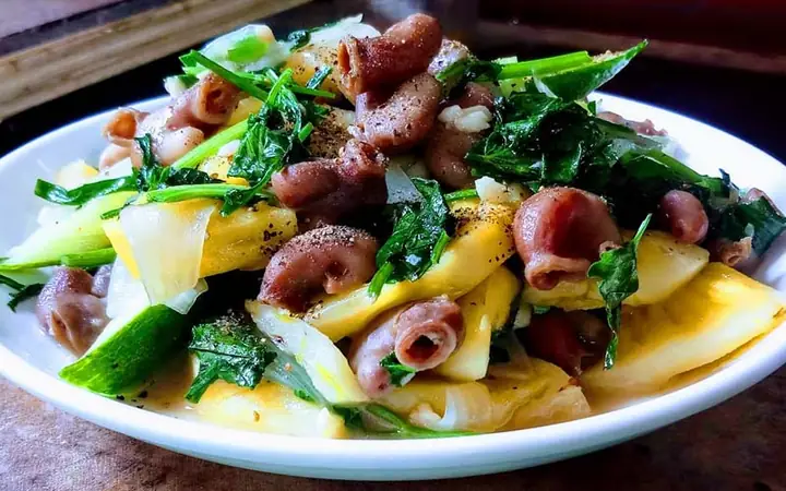 Bao Tử Cá Xào Thơm
