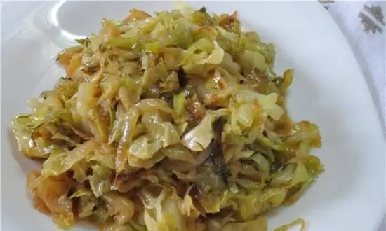 Bắp Cải Xào Hành Tây