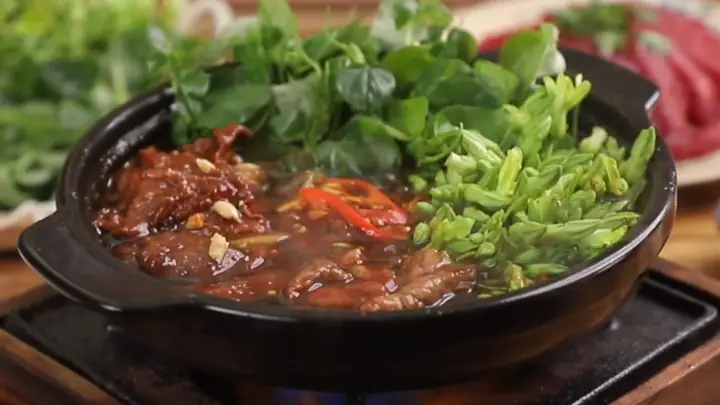 Bò Né Rau Càng Cua