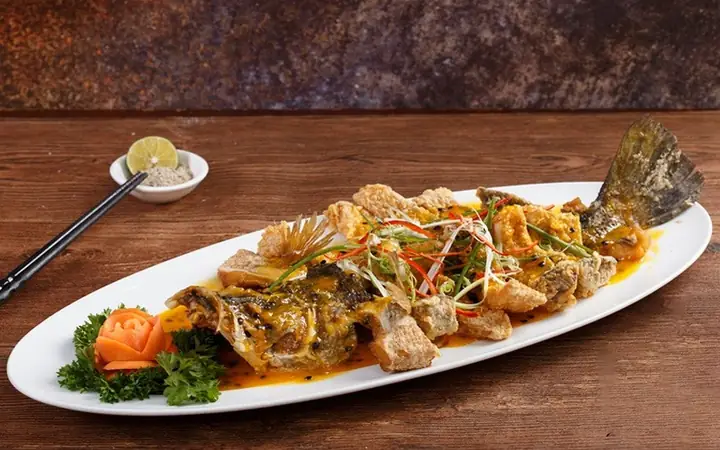 Cá Chẽm Sốt Chanh Dây