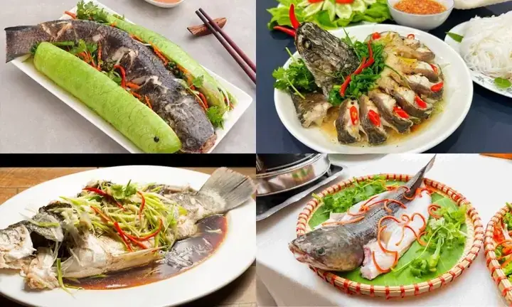 Cá Lóc Um Rau Ngổ