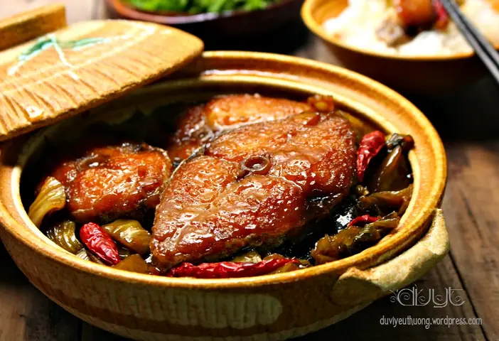 Cá Thu Kho Dưa Cải