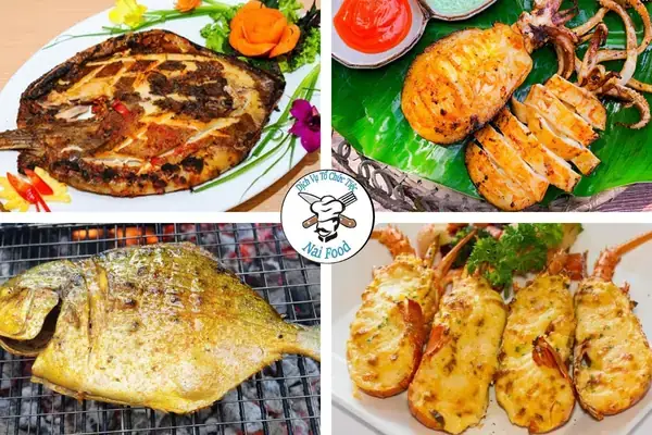 Các Món Hải Sản Nướng Than Hoa