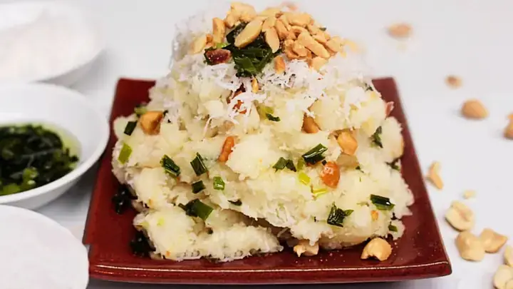 Cách Làm Khoai Mì Hấp Mỡ Hành