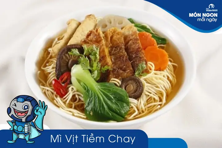 Cách Làm Mì Vịt Tiềm Chay