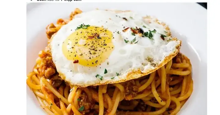 Cách Làm Mì Ý Xào Trứng