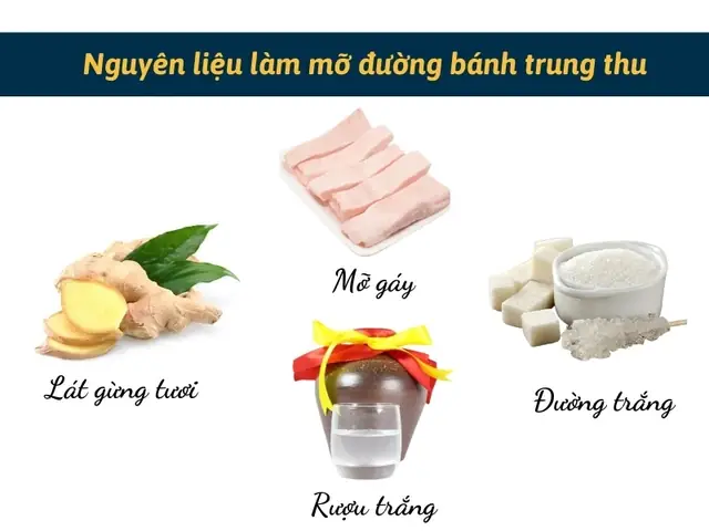 Cách Làm Mỡ Đường Nhân Bánh Trung Thu