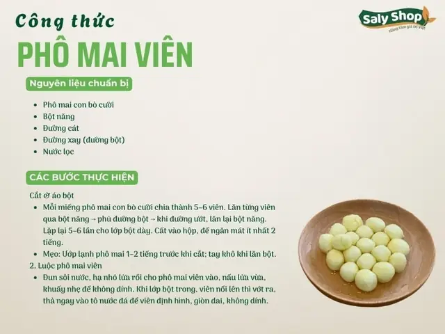 Cách Làm Phô Mai Viên