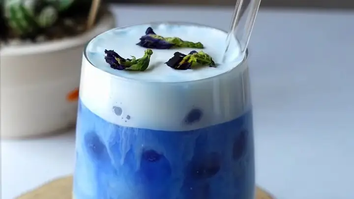 Cách Làm Trà Hoa Đậu Biếc Macchiato