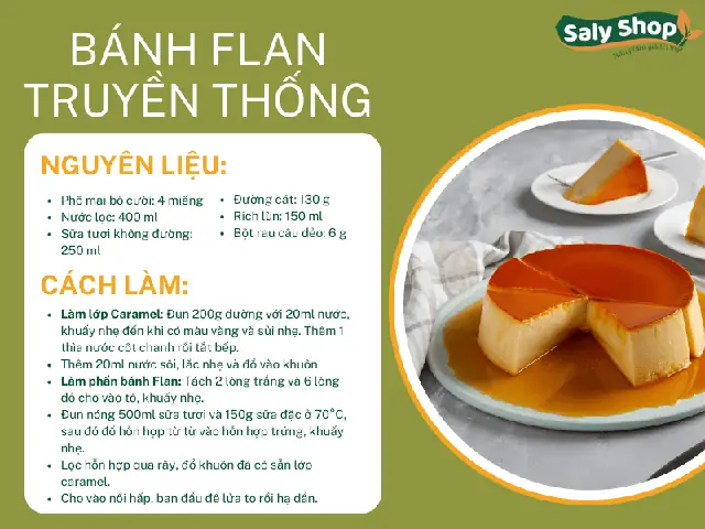 Cách Nấu Bánh Flan Caramel